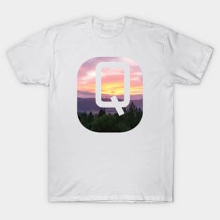 Initial Q Sunset Photograph T-Shirt